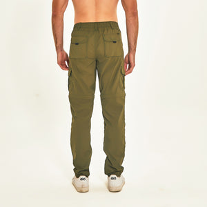 Model Back: Uv Line Fitness-Shorts Chelsea Verde Militar Upf50+
