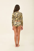 Lataa kuva gallerian katseluohjelmaan, Model Back: Uv Line Mädchen-Badeanzug Girl Bikini Hot Pant Jaguar Upf50+
