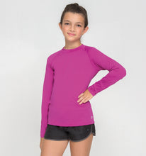 Lataa kuva gallerian katseluohjelmaan, Image 02: Uv Line Rashguard Kids Fpu50+ Uvpro Long Sleeve T-Shirt Pink Uv

