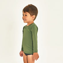 Lataa kuva gallerian katseluohjelmaan, Image 02: Uv Line Rashguard Longsleeve Baby Verde Militar Upf50+
