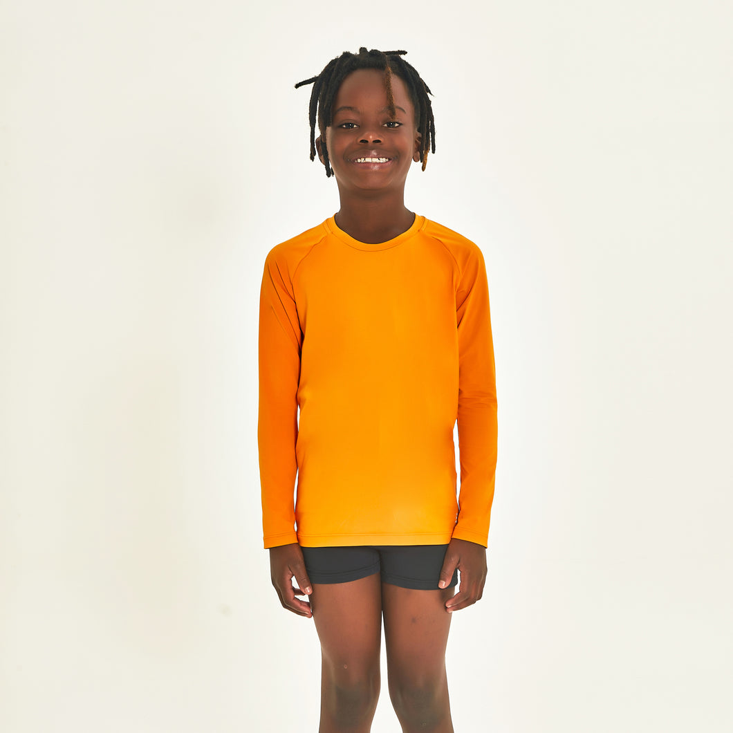 Model Front: Uv Line Rashguard Longsleeve Uprpo Inf Amarelo Queimado Upf50+