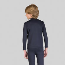 Lataa kuva gallerian katseluohjelmaan, Model Back: Uv Line Rashguard Rash Guard Kids High-Neck Black Upf50+
