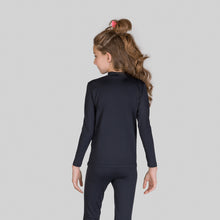 Lataa kuva gallerian katseluohjelmaan, Image 05: Uv Line Rashguard Rash Guard Kids High-Neck Black Upf50+
