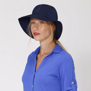 Image 03: Uv Line Schlapphut San Remo Fpu50+ Hat Navy Blue Uv