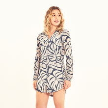 Lataa kuva gallerian katseluohjelmaan, Image 02: Uv Line Hemdblusenkleid Shirtdress Costela Aco Off White Upf50+
