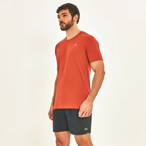Image 02: Uv Line Fitness-Top T-Shirt Sport Fit Ferrugem Upf50+